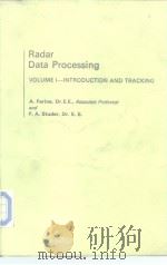 Readar Data Processing VOLUME I-NTRODUCTION AND TRACKING PDF电子版封面