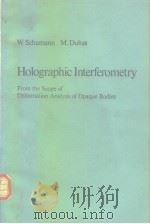 Holographic interferometry.1979. PDF电子版封面