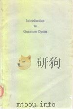 Introduction to quantum optics 1973 PDF电子版封面