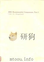 RRE RECOMMENDED COMPONENTS Part 2(Vol.2)《Capacitors》 PDF电子版封面