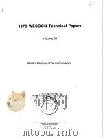 1976 WESCON toohnical papers.v.20.1976 PDF电子版封面