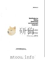 Specificatilon for Welding Earthmoving and Construction Equipment（ PDF版）