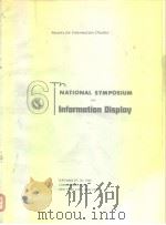 6th National Symposium on Information Display PDF电子版封面