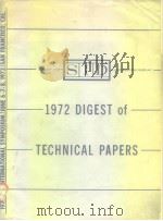 1972 SID International Symposium Digest of technica-1 Papers PDF电子版封面