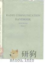 RADIO COMMUNICATION HANDBOOK FIFTH EDITION Volume 1 PDF电子版封面 0900612282