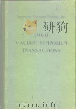 1960 Seventh national symposium on vacum techology trensactions. PDF电子版封面