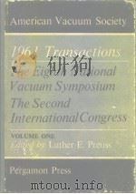 1961 8th national symposium on vacuum tansactions combied with the 2nd international congress on vac PDF电子版封面