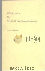 Electronics for Modern Communications PDF电子版封面 0132523388