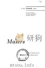 Masers PDF电子版封面 J.R.SINGER