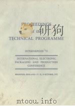 Proceedings of the technical Programme Internepcon '72 PDF电子版封面