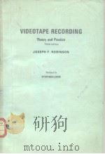 Videotape recording:theory and practice. PDF电子版封面