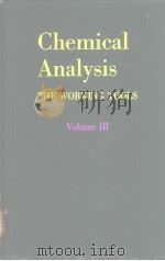 Chemical Analysis THE WORKING TOOLS Volume Ⅲ PDF电子版封面 C.R.N.STROUTS H.N.WILSON