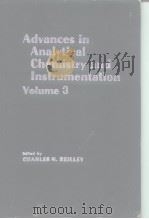 Advances in Analytical Chemistry and Instrumentation Volume 3 PDF电子版封面 CHARLES N.REILLEY