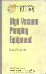 High Vacuum pumping equipment PDF电子版封面