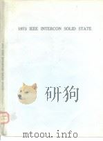 1973 IEEE INTERCON SOLID STATE PDF电子版封面