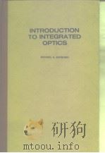 INTRODUCTION TO INTEGRATED OPTICS PDF电子版封面 MICHAEL K.BARNOSKI