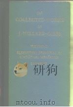 THE COLLEOTED WORKS OF J.WILLARD GIBBS VOLUME Ⅱ PDF电子版封面