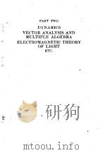 THE COLLEOTED WORKS OF J.WILLARD GIBBS VOLUME Ⅱ PART TWO PDF电子版封面