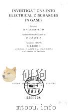 INVESTIGATIONS INTO ELECTRICAL DISCHARGES IN GASES（ PDF版）