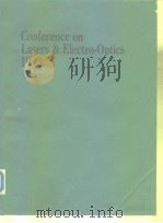 Conference on Lasers & Electro-Optics 1990 PDF电子版封面
