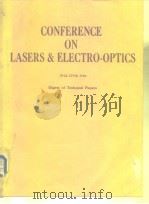 CONFERENCE ON LASERS & ELECTRO-OPTICS 1984 PDF电子版封面