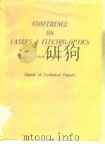 CONFERENCE ON LASERS & ELECTRO-OPTICS 1982 PDF电子版封面