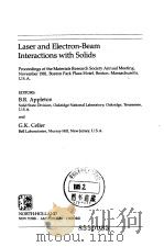 Laser and ekectron-beam interactions withsolids:18-19 1981 PDF电子版封面 0444006931
