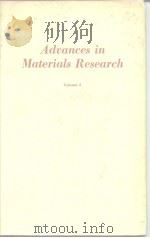Advances in Materials Research Volume 4 PDF电子版封面