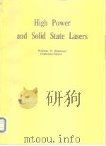 High-power Solid State Lasers 1986. PDF电子版封面