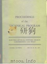 Proceedings of the technical program;Electro-Optica Systems Design Conference. PDF电子版封面