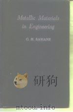 Metallic Materials in Engineering PDF电子版封面 C.H.SAMANS