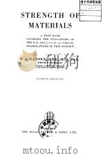 STRENGTH OF MATERIALS PDF电子版封面