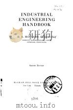 INDUSTRIAL ENGINEERING HANDBOOK PDF电子版封面