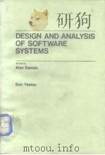 Desing and analysis of software systems 1983 PDF电子版封面 0894332120