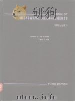 HANDBOOK OF MICROWAVE MEASUREMENTS VOLUME Ⅰ-Ⅱ PDF电子版封面 M.SUCHER and J.FOX