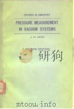 PRESSURE MEASUREMENT IN VACUUM SYSTEMS PDF电子版封面