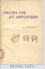 Electronic Valves in A.F.Amplifiers PDF电子版封面