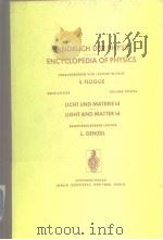 HANDBUCH DER PHYSIK ENCYCLOPEDIA OF PHYSICS     PDF电子版封面     