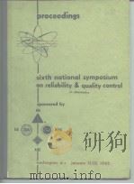 Proceedings fifth national sysposium on reliability & control in electronics. PDF电子版封面