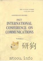 1977 International conference on communications.Vol.1.1977 PDF电子版封面