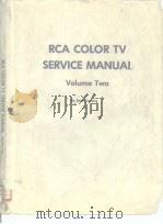 RCA COLOR TV SERVICE MANUAI  Volume Two     PDF电子版封面     