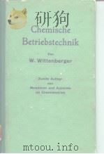 Chemische Betriebstechnik PDF电子版封面 W.Wittenberger