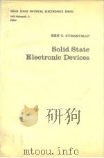 Solid state electronic devices PDF电子版封面