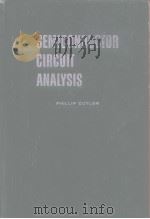 Semiconductor Circuit Analysis     PDF电子版封面     