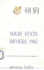 Solid State Devices 1983 PDF电子版封面 0854981608