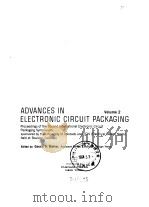 ADVANCES IN ELECTRONIC CIRCUIT PACKAGING Volume 2 PDF电子版封面