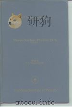 Meson-Nuclear physics-1979 PDF电子版封面