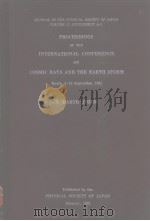 PROCEEDINGS OF THE INTERNATIONAL CONFERENCE ON COSMIC RAYS AND THE EARTH STORM PDF电子版封面