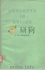 Concepts in solids     PDF电子版封面    Anderson P.W 