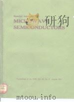 Special issue on MICROWAVE SEMICONDUCTIRS PDF电子版封面